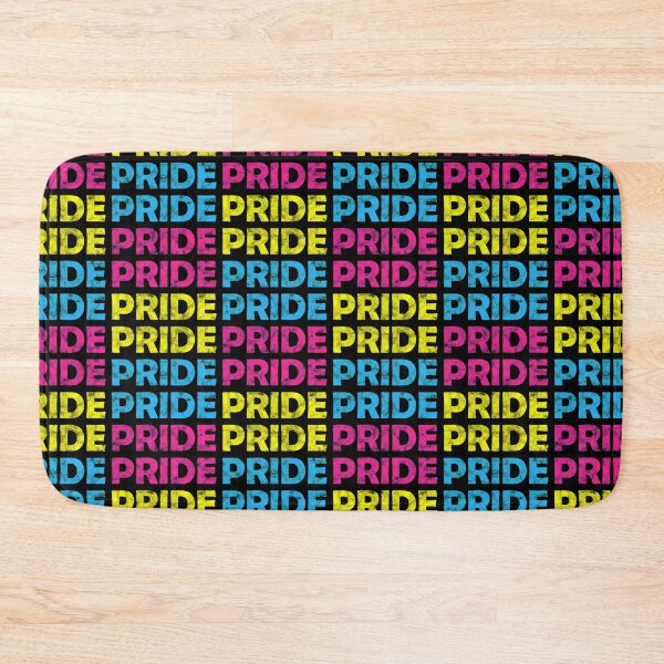 Item preview, Pansexual Pride Flag Colors Repeating Distressed Text Design designed and sold by Bumblefuzzies.