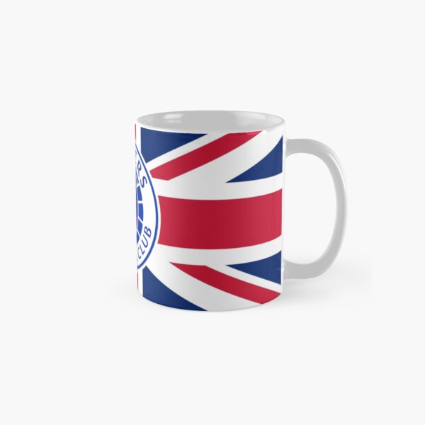 Rangers FC logo with union jack background Classic Mug