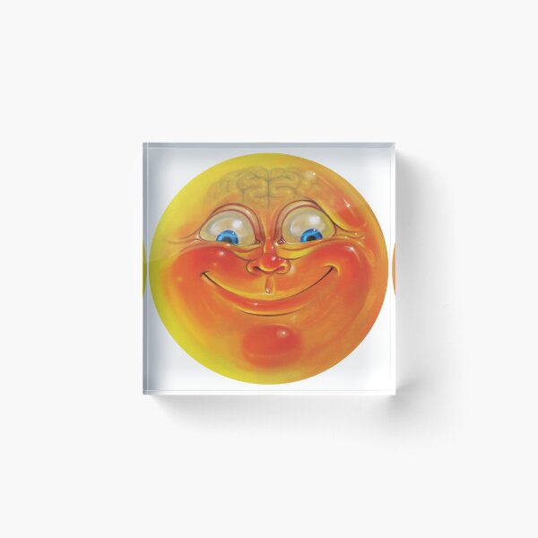 Orange Jelly Head Acrylic Block