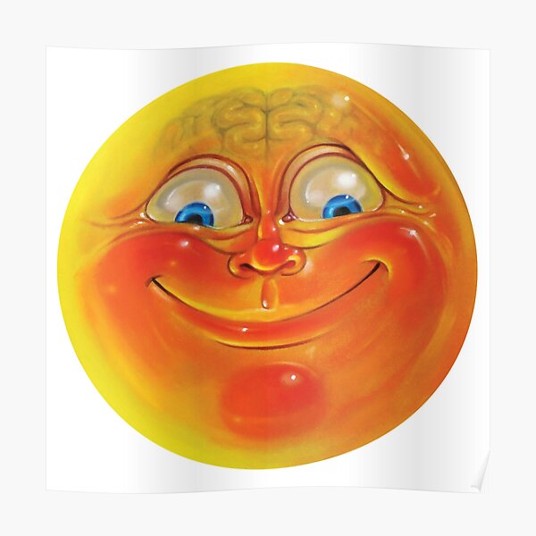 Orange Jelly Head Poster
