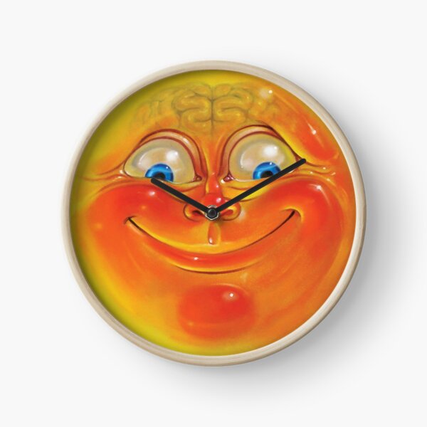 Orange Jelly Head Clock