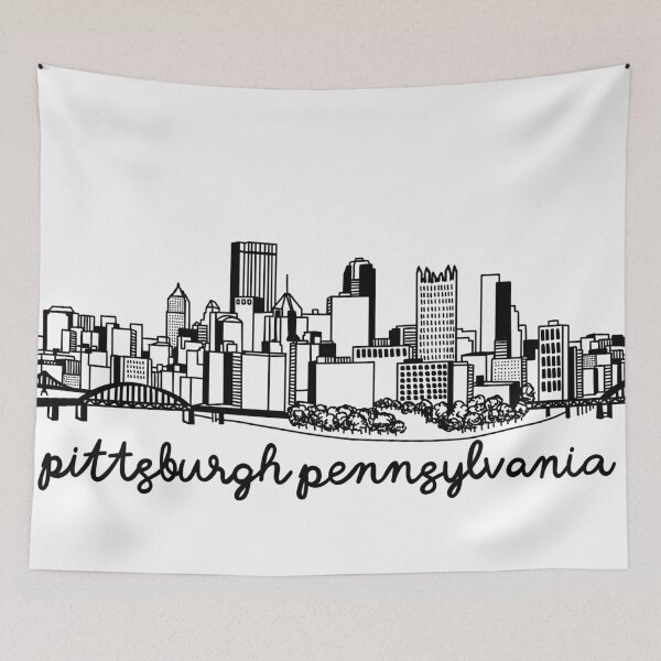 Item preview, Pittsburgh Skyline designed and sold by fiberandgloss.