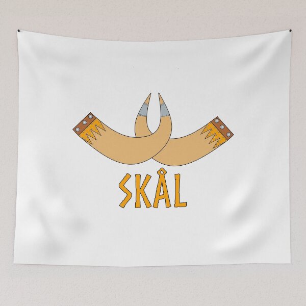 Item preview, Viking Horns - Skal - Skol designed and sold by MerchActually.