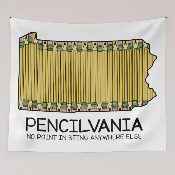 Item preview, Pencil Pennsylvania pun designed and sold by fiberandgloss.