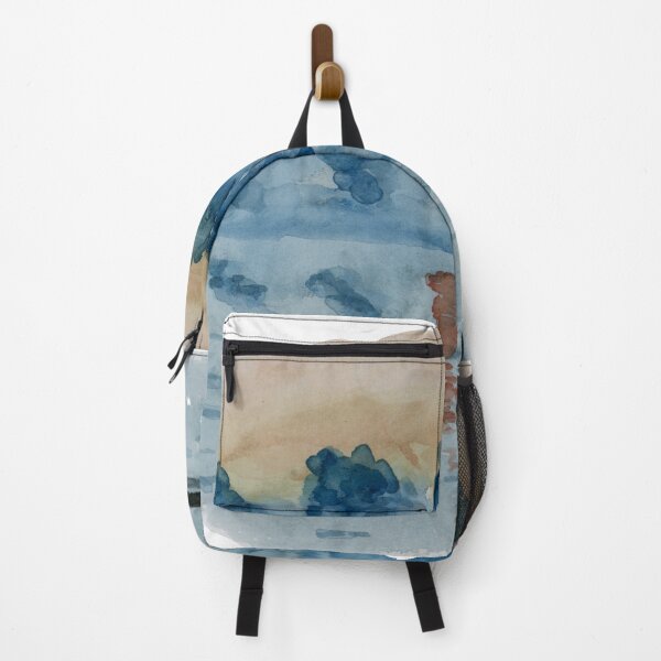 Item preview, Blue Abstract Sunset.  Watercolor landscape designed and sold by Eugenia Alvarez.
