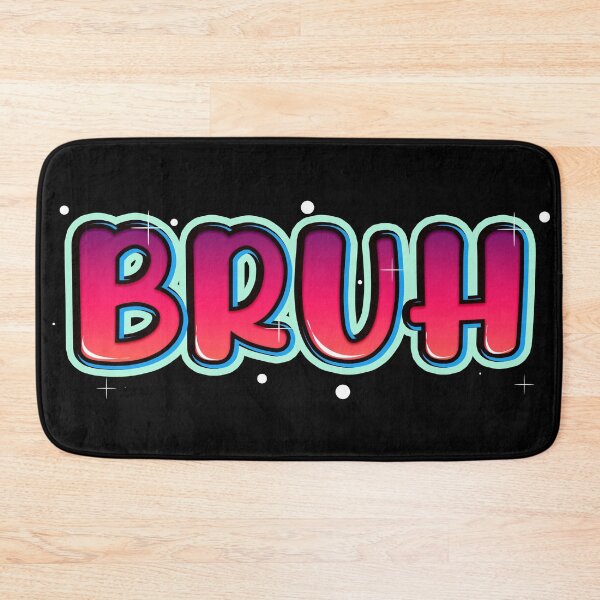 Item preview, bruh text designed and sold by kombos.