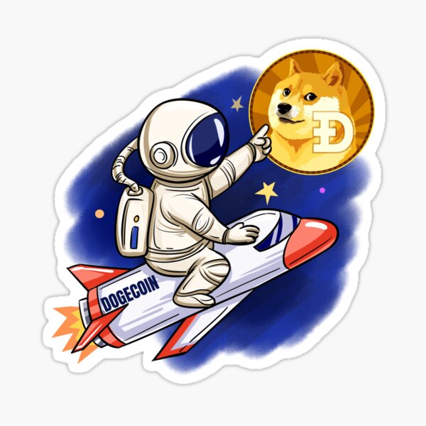 Artikel-Vorschau von Dogecoin DOGE Astronaut, designt und verkauft von Bitcoin-Fashion.