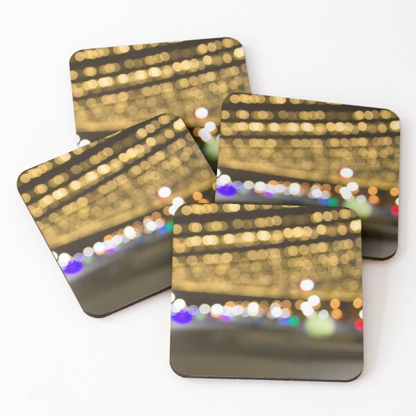 Item preview, blurred lights of yellow light bulbs designed and sold by nataliavavilina.
