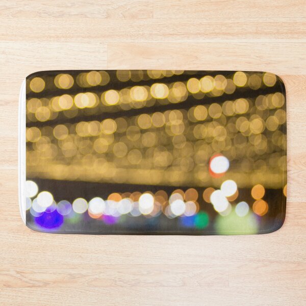 Item preview, blurred lights of yellow light bulbs designed and sold by nataliavavilina.