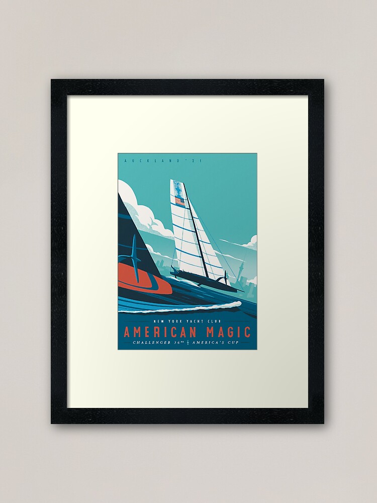 America's Cup - American Magic Poster - Auckland 2021 | Canvas Print