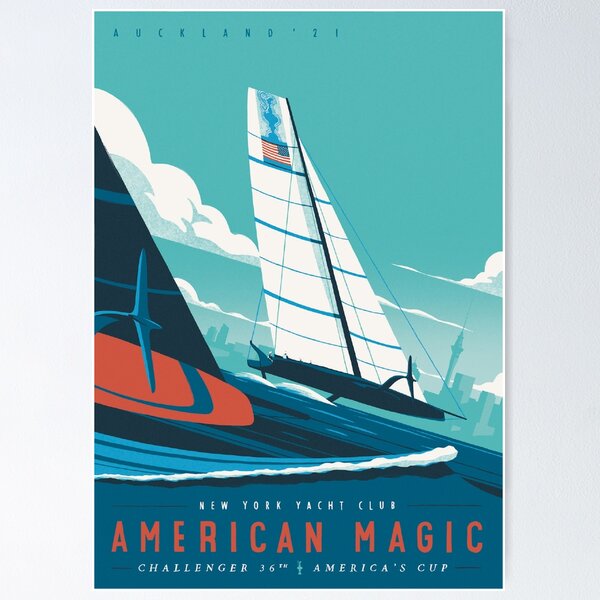 America's Cup - American Magic Poster - Auckland 2021 Poster