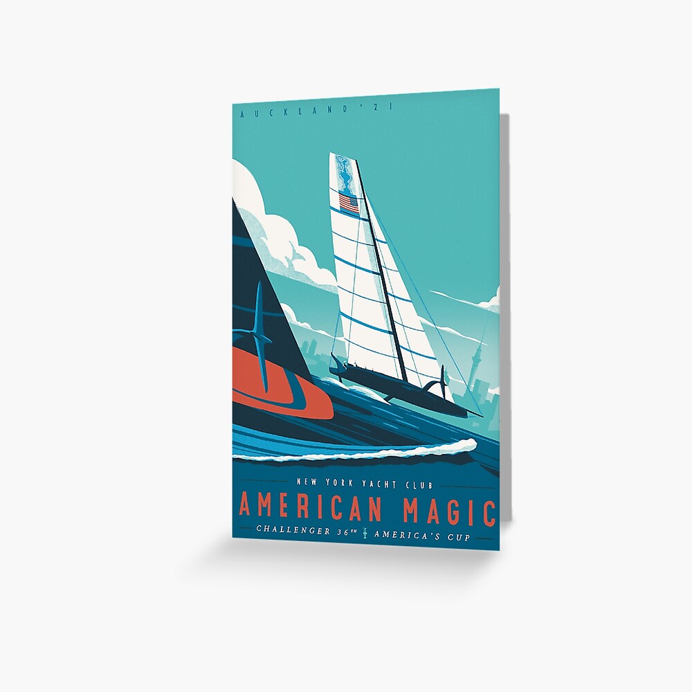 America's Cup - American Magic Poster - Auckland 2021 | Canvas Print