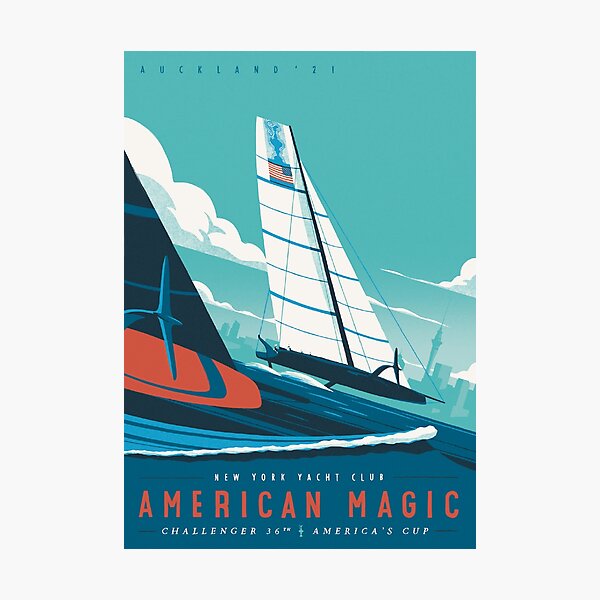 Item preview, America's Cup - American Magic Poster - Auckland 2021 designed and sold by heymate.