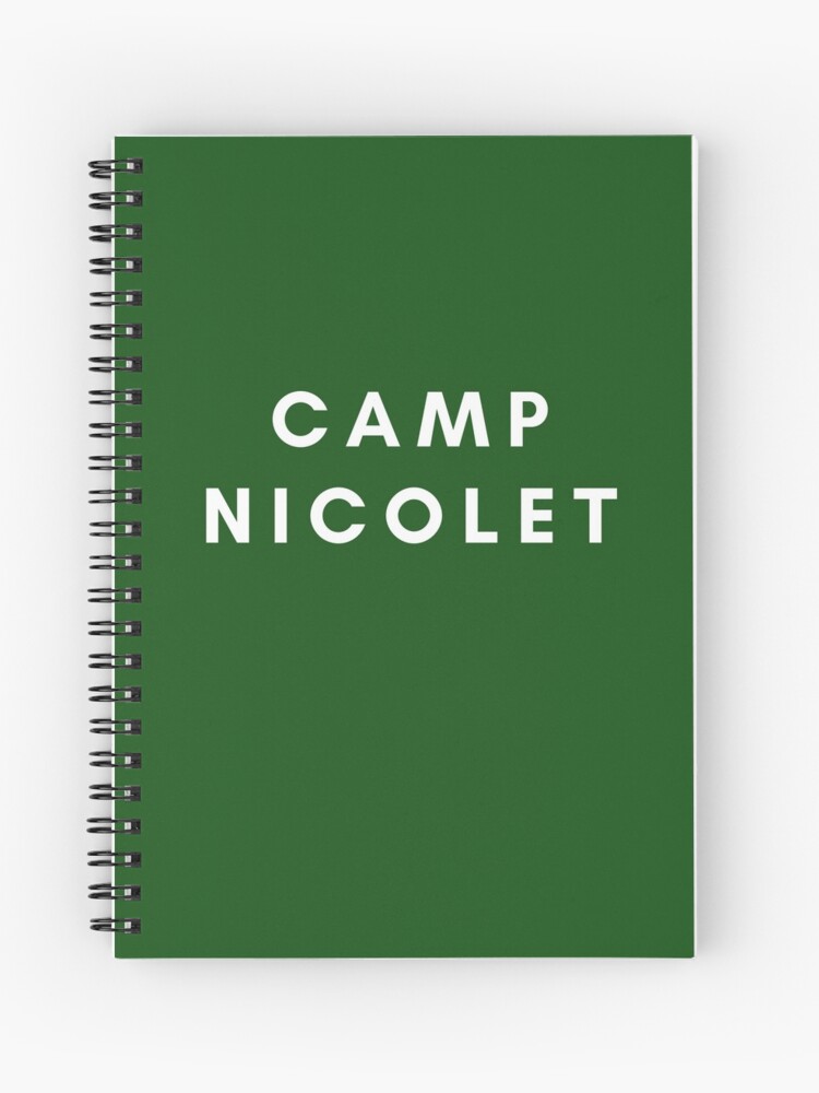 Spiral Notebook, Camp Nicolet Swag designed and sold by CampNicolet