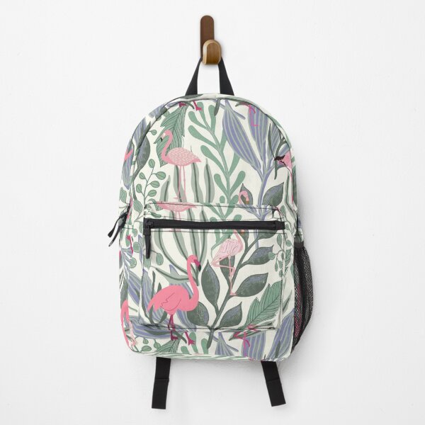 Item preview, Pink Flamingos Pattern on Green Foliage designed and sold by Bare Statements.
