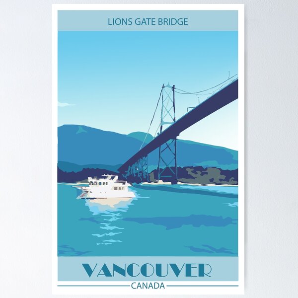 Item preview, Travel Series - Vancouver - Lions Gate Bridge designed and sold by MariahsGallery.
