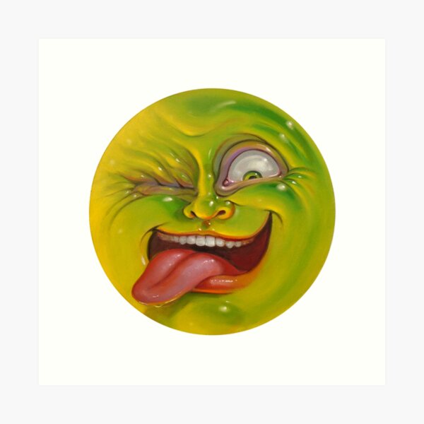 Green Jelly Head Art Print