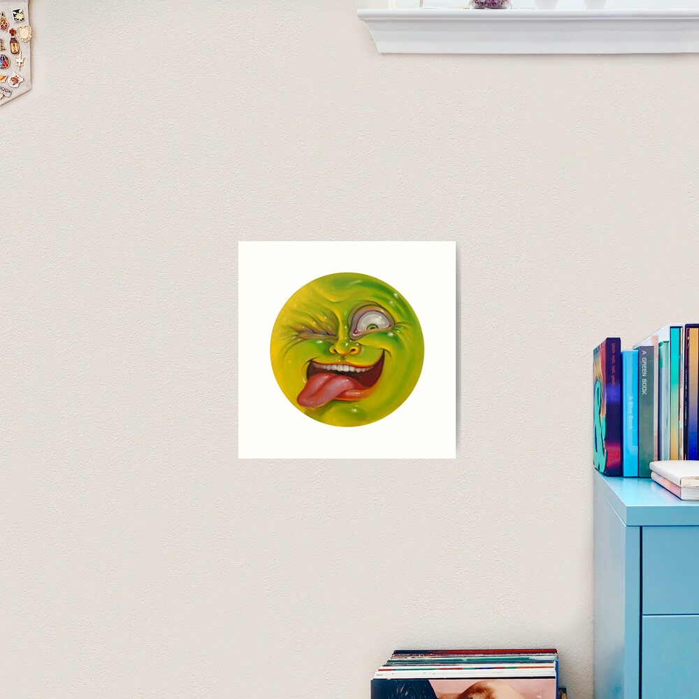 Green Jelly Head Art Print