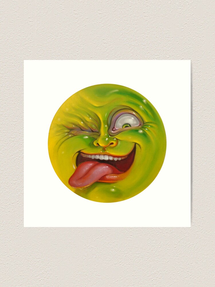 Alternate view of Green Jelly Head Art Print