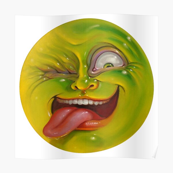 Green Jelly Head Poster