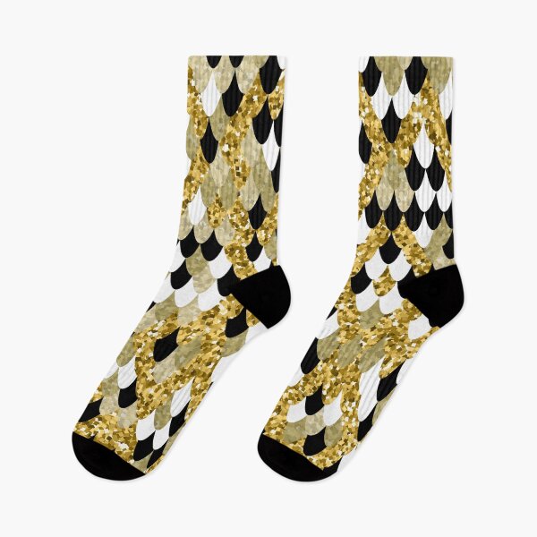 Item preview, Gold Glitter Black and White Abstract Pattern designed and sold by WOW TeesAndThings.