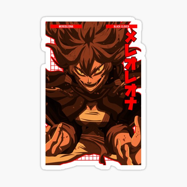 Mereoleona Vermillion = BLACK CLOVER = Anime Star Edition -Red- Sticker