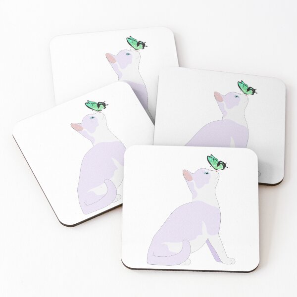 Item preview, Cat and Green Butterfly designed and sold by Lady Grim.