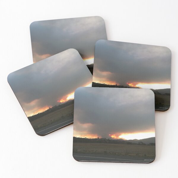 Item preview, Sunset through bushfire, Monaro region ,27 January 2020, as it happened no digital alterations or recolouring. designed and sold by RogerRoy.