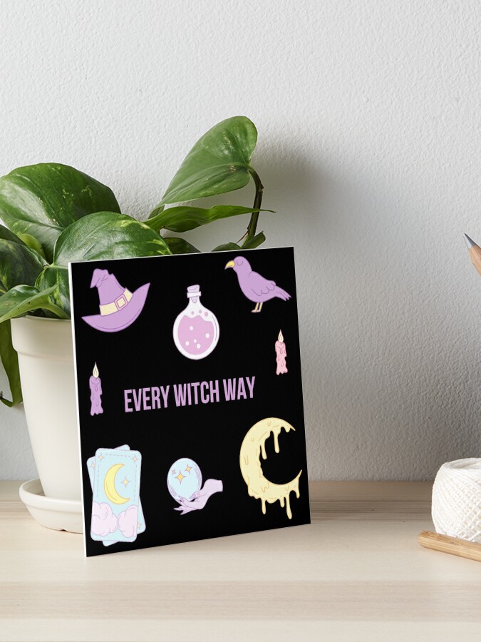 Witch Stuff Sticker Pack, Witch Pack, Witchy Woman, Just Like Magic,  Sorceress Tools, Pastel Witch Aesthetic Art Board Print for Sale by  Black11Flamingo
