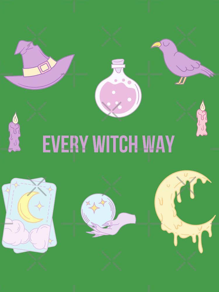 Witch Stuff Sticker Pack, Witch Pack, Witchy Woman, Just Like Magic,  Sorceress Tools, Pastel Witch Aesthetic | Art Board Print