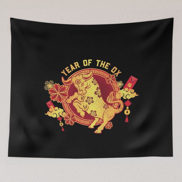 Item preview, Chinese New Year  Bull Year of the Ox Vintage Gift designed and sold by ibeargifts.