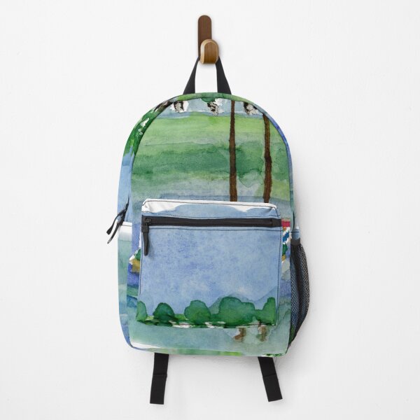 Item preview, Canoes Watercolor Painting, Watercolor landscape canoes designed and sold by Eugenia Alvarez.