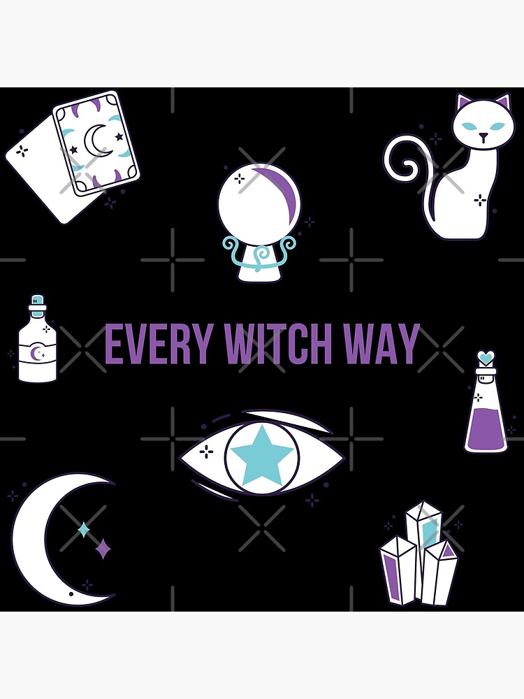 Witch Stuff Sticker Pack, Witch Pack, Witchy Woman, Just Like Magic,  Sorceress Tools, Pastel Witch Aesthetic | Art Board Print
