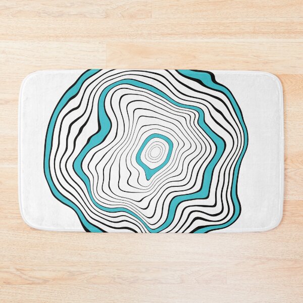 Item preview, Black and and turquoise marbling pattern designed and sold by SJAPhoto.