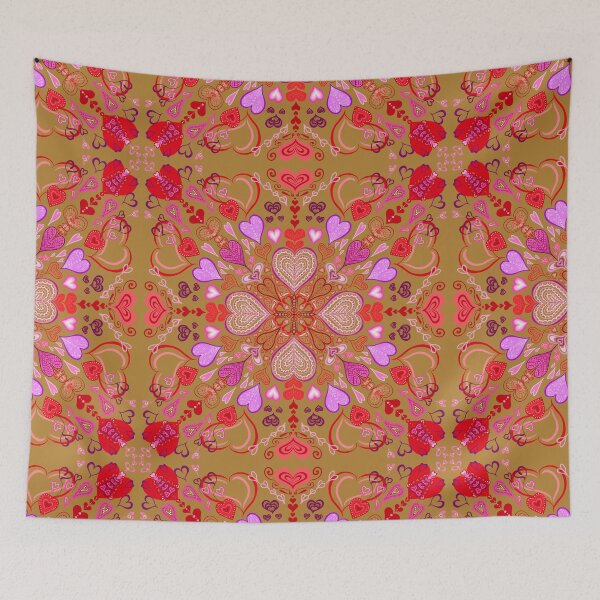 Item preview, Valentines on Deep Gold designed and sold by MamaODea.