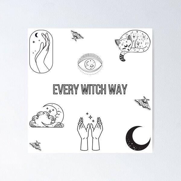 Witch Stuff Sticker Pack, Witch Pack, Witchy Woman, Just Like Magic,  Sorceress Tools, Pastel Witch Aesthetic | Art Board Print