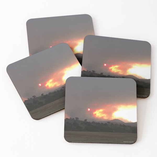 Item preview, Sunset on the Monaro 27 January 2020, This is the setting sun through a bushfire , one of the worst fires in the area. designed and sold by RogerRoy.