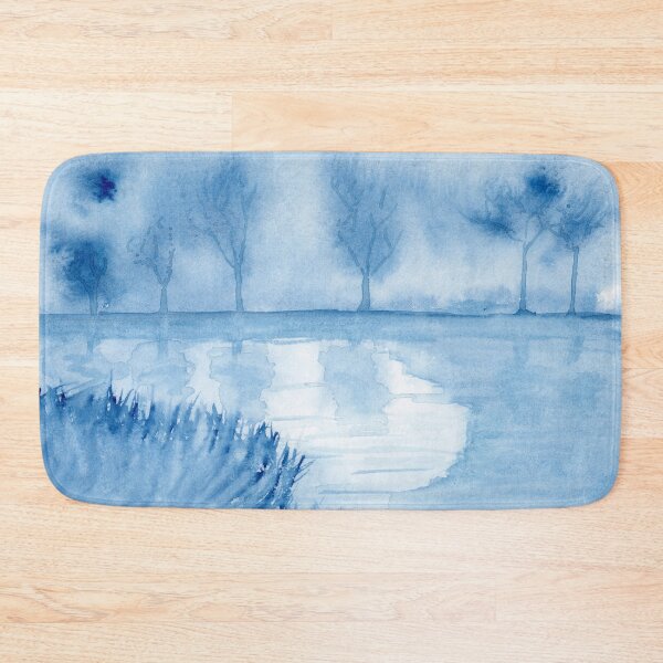 Item preview, Blue Landscape. Serene Watercolor Landscape designed and sold by Eugenia Alvarez.