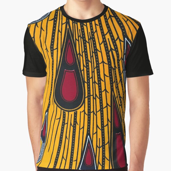 Yellow Peakock ankara design Graphic T-Shirt