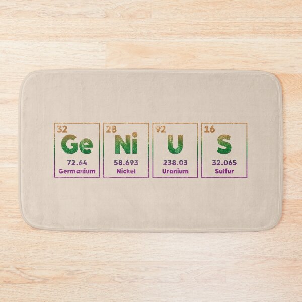 Item preview, GENIUS Periodic table (distressed) designed and sold by siggyspatsky.