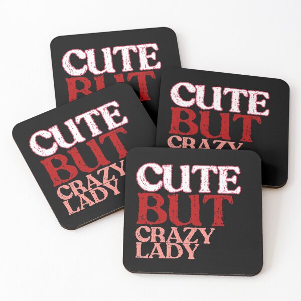 Item preview, Cute But Crazy Lady Funny T-Shirts designed and sold by Magic-Offers.