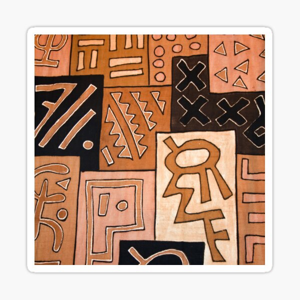 Kuba Cloth Textile Pattern Sticker