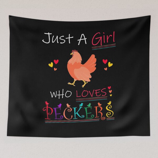 Item preview, Just A Girl Who Loves Peckers designed and sold by PRINTED ..