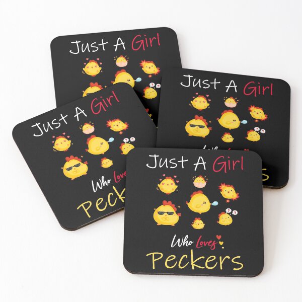 Item preview, Just A Girl Who Loves Peckers designed and sold by PRINTED ..