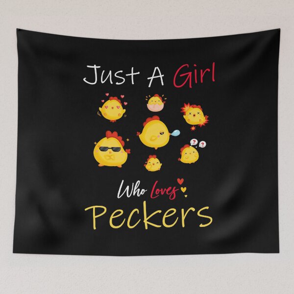 Item preview, Just A Girl Who Loves Peckers designed and sold by PRINTED ..