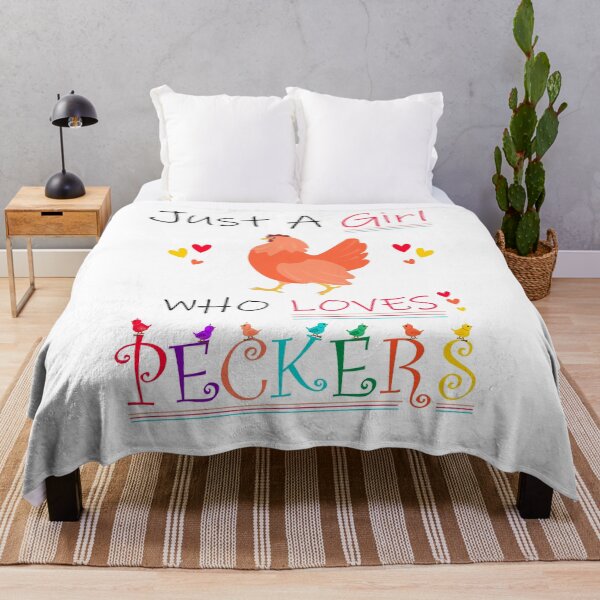 Item preview, Just A Girl Who Loves Peckers designed and sold by PRINTED ..