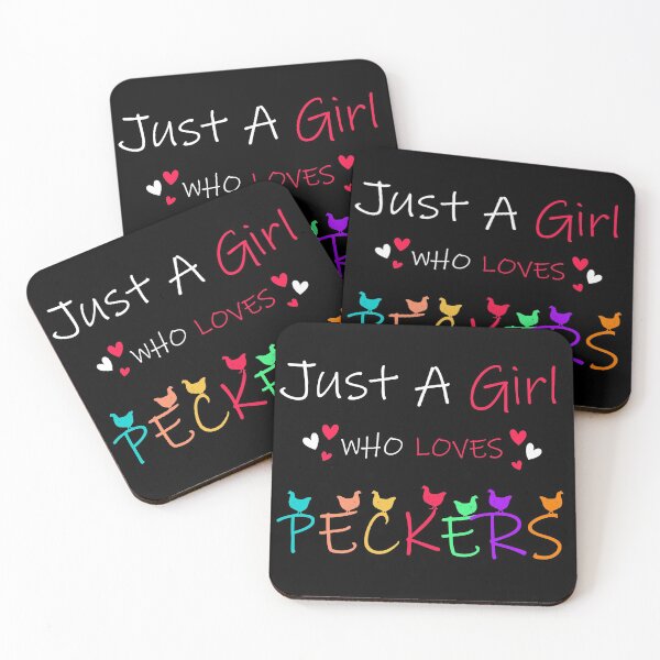 Item preview, Just A Girl Who Loves Peckers designed and sold by PRINTED ..