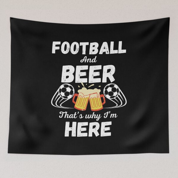 Item preview, Football and beer that’s why I’m here designed and sold by Kpnuts1.