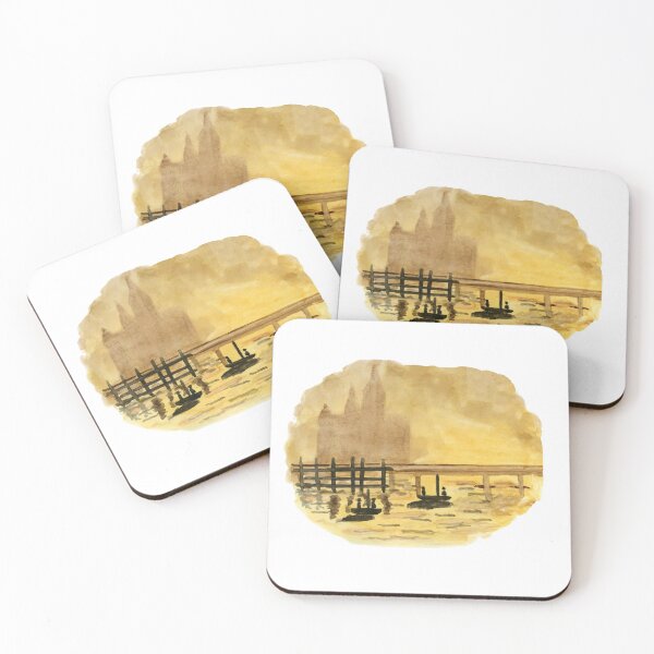 Item preview, Antique Sunset. Sunset Watercolor Painting  designed and sold by Eugenia Alvarez.