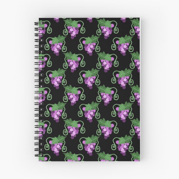 Item preview, Viney Purple Grapes Black Pattern designed and sold by SaradaBoru.